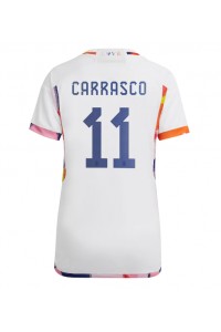 Belgia Yannick Carrasco #11 Fotballdrakt Borte Klær Dame VM 2022 Korte ermer